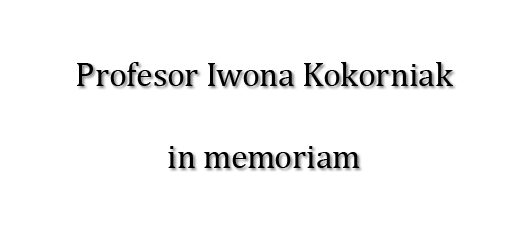 Baner z linkiem do strony poświęconej pamięci prof. Iwony Kokorniak